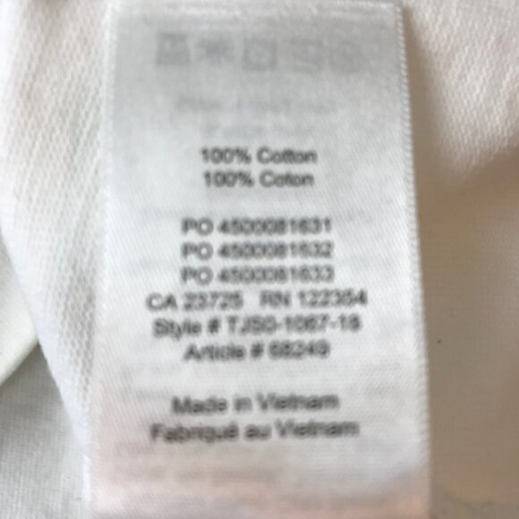 Aritzia The Group By Babaton White Short Sleeved Light Weight Sweatshirt Size M - Picture 7 of 7